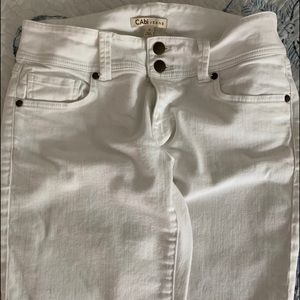 CABI white Bermuda shorts denim.